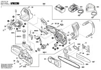 Bosch 3 600 H37 100 Ake 30 Li Chain Saw 36 V / Eu Spare Parts